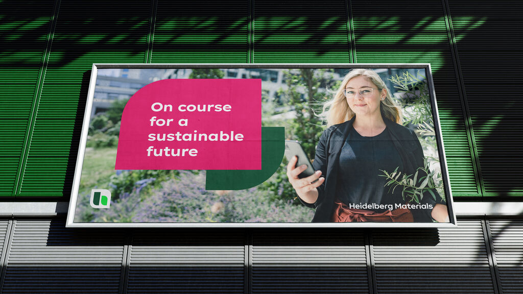 Heidelberg materials design billboard sustainability